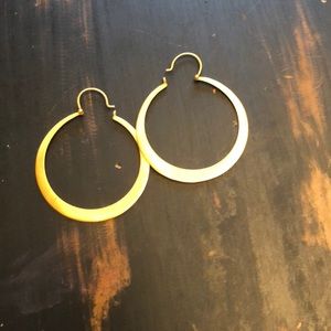 Gold hoop earrings